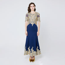 Load image into Gallery viewer, Barbara Gold Lace Gown