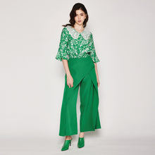 Load image into Gallery viewer, Printed Lace Collar Blouse