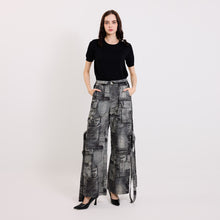 Load image into Gallery viewer, PARACHUTE PANTS DENIM
