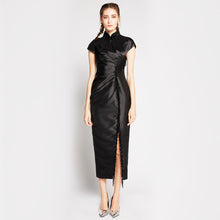 Load image into Gallery viewer, Crystal Pleated Qipao