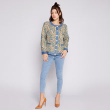 Load image into Gallery viewer, Denim Floral Jacket