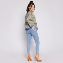 Load image into Gallery viewer, Denim Floral Jacket