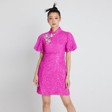 Load image into Gallery viewer, Xin Yue Sequin Qipao
