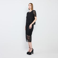 Load image into Gallery viewer, PEARL LACE TOP & SKIRT SET