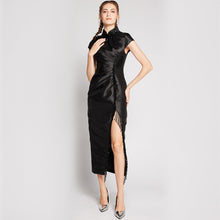 Load image into Gallery viewer, Crystal Pleated Qipao