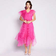 Load image into Gallery viewer, Layered Organza Midi Skirt