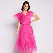 Load image into Gallery viewer, Layered Organza Midi Skirt