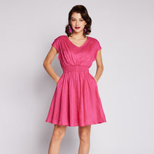 Load image into Gallery viewer, LINEN MINI DRESS