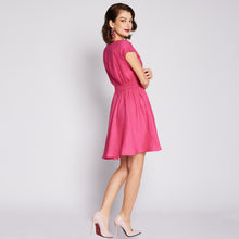 Load image into Gallery viewer, LINEN MINI DRESS
