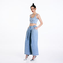 Load image into Gallery viewer, Denim Crop Bralette