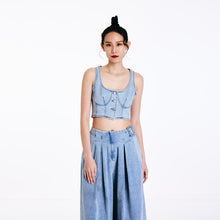 Load image into Gallery viewer, Denim Crop Bralette