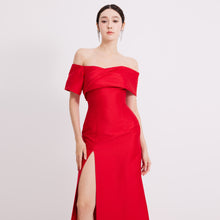 Load image into Gallery viewer, Vivy Mikado Off-Shoulder Gown