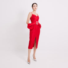 Load image into Gallery viewer, Vivien Ribbon Strap Midi Dress