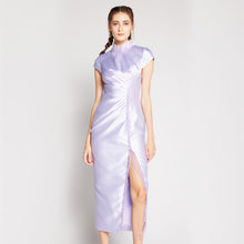 Load image into Gallery viewer, Crystal Pleated Qipao