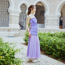 Load image into Gallery viewer, 3D FLORAL TUBE DRESS