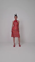 Load and play video in Gallery viewer, Jin Ming Songket Halter Dress