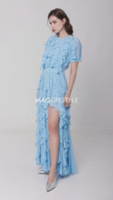 Load and play video in Gallery viewer, Ruffled Chiffon Top