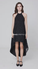 Load and play video in Gallery viewer, Elyn Halter Shimmering Dress