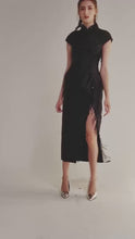 Load and play video in Gallery viewer, Crystal Pleated Qipao