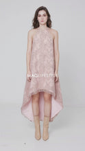 Load and play video in Gallery viewer, Elyn Halter Shimmering Dress