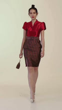 Load and play video in Gallery viewer, Fang Fang Dress with Belt