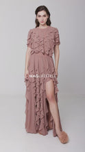 Load and play video in Gallery viewer, Ruffled Chiffon Top
