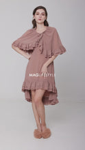 Load and play video in Gallery viewer, Cape Chiffon Dress