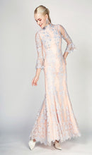 Load image into Gallery viewer, Jeslyn Trumpet Sleeve Beaded Lace Dress