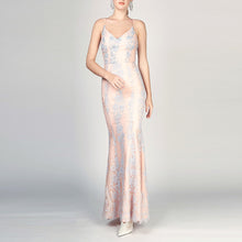 Load image into Gallery viewer, Joslyn Bareback Beaded Lace Gown