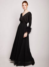 Load image into Gallery viewer, Panthea Ostrich feather gown