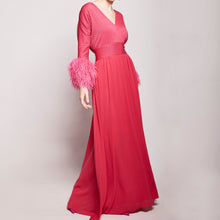 Load image into Gallery viewer, Panthea Ostrich feather gown