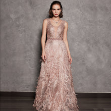 Load image into Gallery viewer, OLIVIA BEADING LACE GOWN