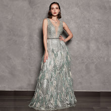 Load image into Gallery viewer, OLIVIA BEADING LACE GOWN