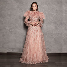 Load image into Gallery viewer, ORA LACE BEADING GOWN