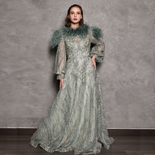 Load image into Gallery viewer, ORA LACE BEADING GOWN