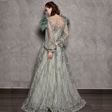 Load image into Gallery viewer, ORA LACE BEADING GOWN