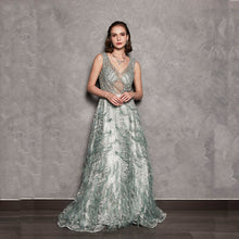 Load image into Gallery viewer, ORETTA LACE BEADING GOWN