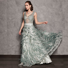 Load image into Gallery viewer, ORETTA LACE BEADING GOWN
