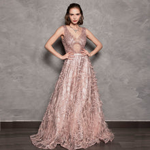 Load image into Gallery viewer, ORETTA LACE BEADING GOWN
