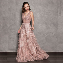 Load image into Gallery viewer, ORETTA LACE BEADING GOWN
