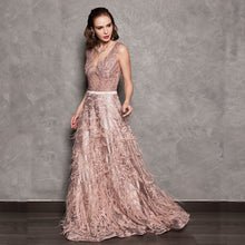 Load image into Gallery viewer, ORETTA LACE BEADING GOWN