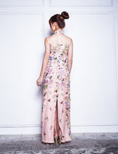Load image into Gallery viewer, Long Embroidered Beaded Qipao