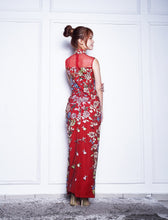 Load image into Gallery viewer, Long Embroidered Beaded Qipao