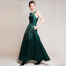 Load image into Gallery viewer, LITZY JACQUARD SLEEVELESS GOWN