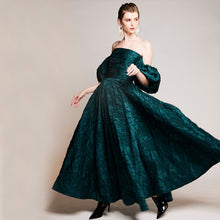 Load image into Gallery viewer, Lyla Jaquard Puff Gown
