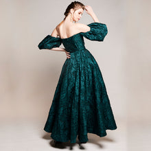 Load image into Gallery viewer, Lyla Jaquard Puff Gown