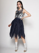 Load image into Gallery viewer, Asymmetric Tulle Midi Skirt