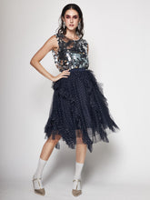 Load image into Gallery viewer, Asymmetric Tulle Midi Skirt