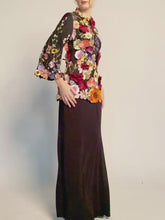 Load and play video in Gallery viewer, Aatiya Floral Embroidered Kurung