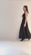 Load and play video in Gallery viewer, LILIA FRONT BOW STRAPPY GOWN